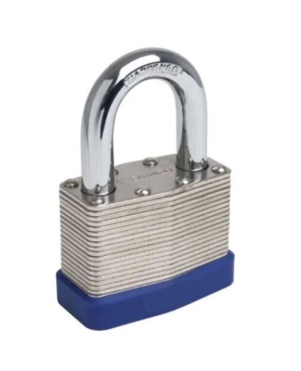 12pc Keyed Alike 40mm Laminated Steel Padlocks – Heavy Duty Security Lock Set